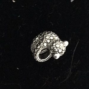 Sterling silver huggy bear charm